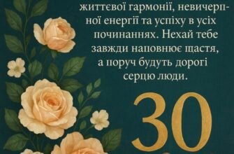 Ювілей 30 років: Святкуємо важливий етап у житті для чарівної панянки