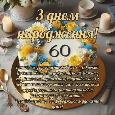 Завантажити безкоштовно картинки на ювілей 60 років для жінки