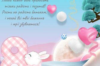 Зворушливі привітання з днем народження для дівчинки 8 років