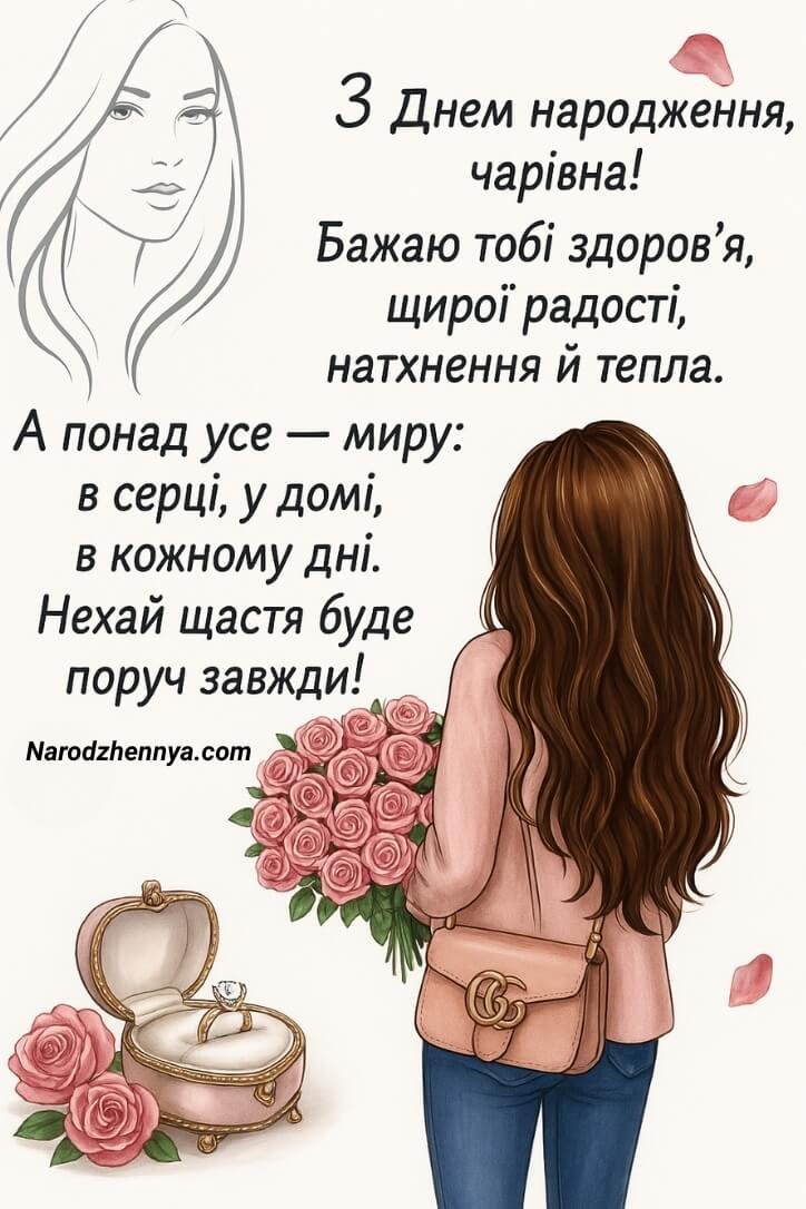 Привітання з днем ​​народження жінці