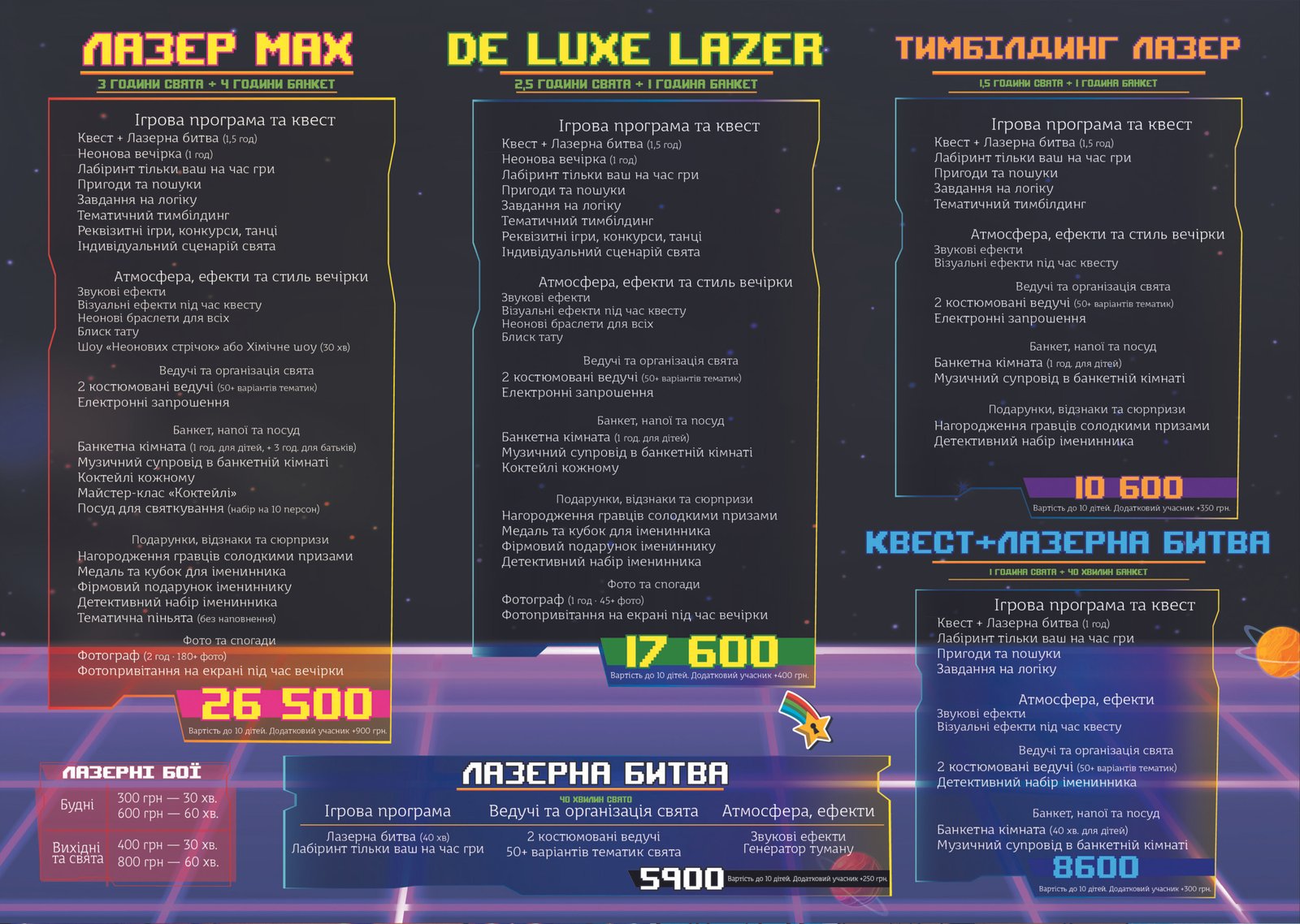 Для активних дітей — тільки Факторія! У нас не сидять на місці ...