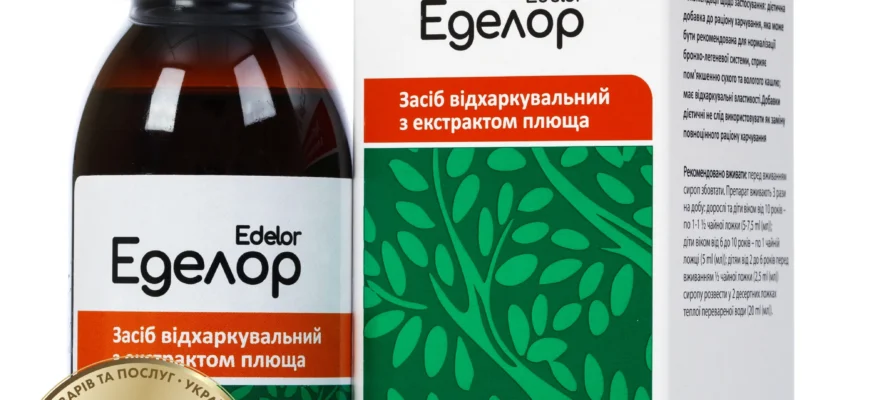 Еделор сироп: Інструкція, як користуватися для полегшення кашлю