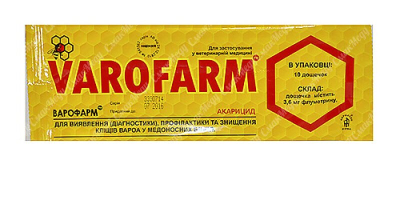 Ефективні пластини для боротьби з кліщами у вуликах бджіл