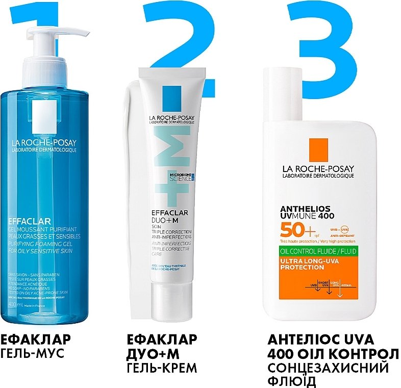 La Roche-Posay Effaclar Duo + M - купити гель-крем потрійної дії ...