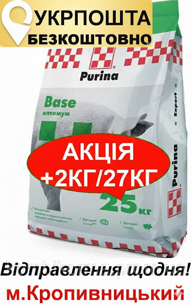 Кормова добавка для свиней поросят Purina Base 27кг універсальне ...