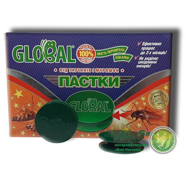 Пастка «Глобал» (Global) від тарганів та мурах (6 шт) оригінал ...