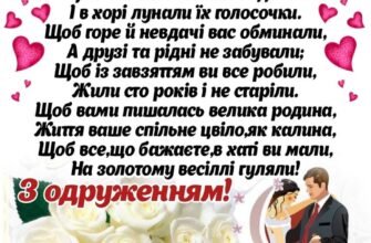 Гарне привітання на весілля від тата: зворушливі слова своїми словами