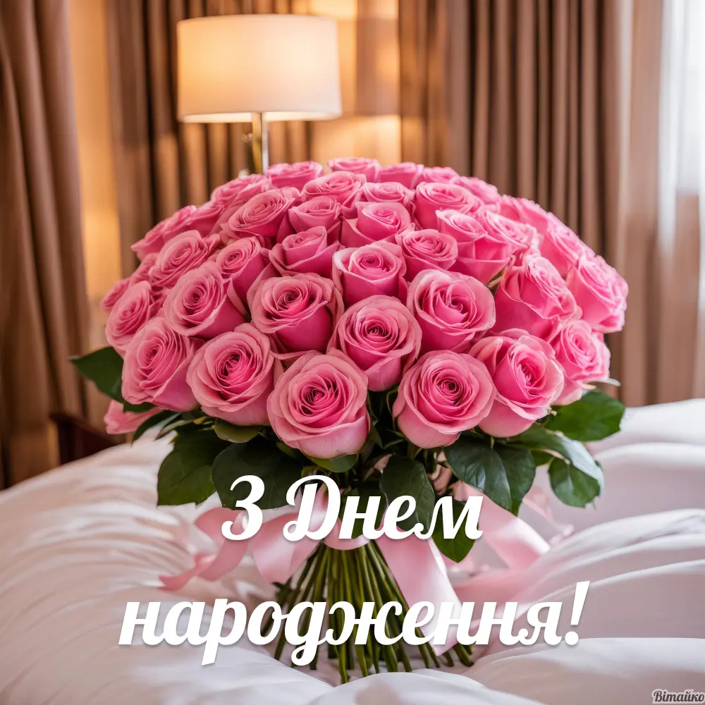 Шикарні букети з днем народження: Картинки для привітання