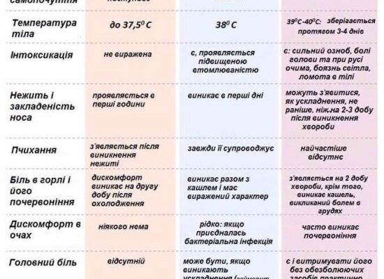 Грип та ГРВІ: ключові відмінності, симптоми та як розрізнити їх