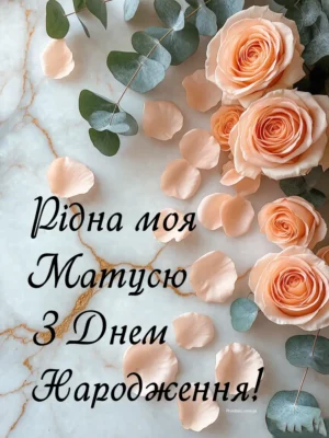 Картинки з Днем Народження мамі: теплі привітання від люблячої дочки
