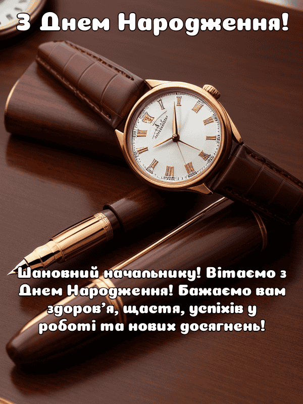 Привітання з днем народження керівнику жінці, начальниці