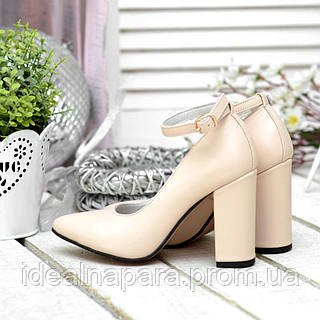 Жіночі туфлі човника натуральні шкіряні на підборах 9 см з ...