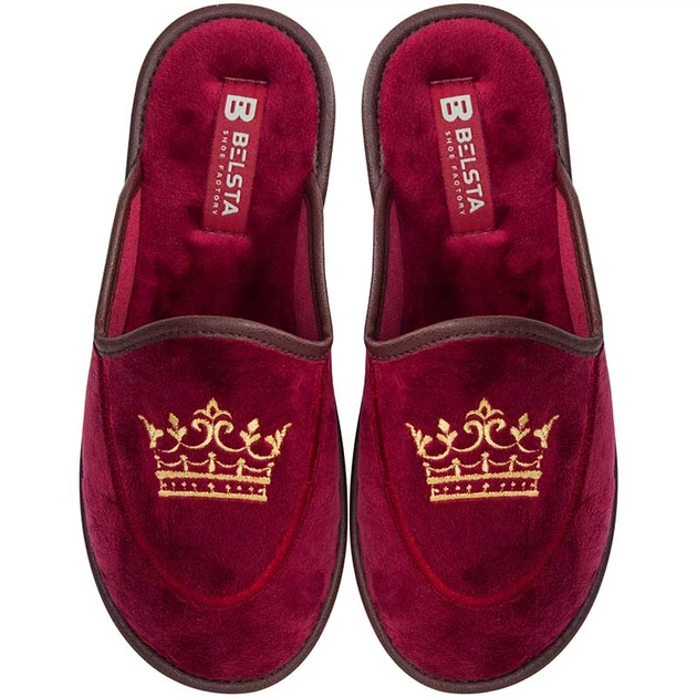 Кімнатні тапочки Белста бордові 4100693_37 (24 см) – Оригінальне ...