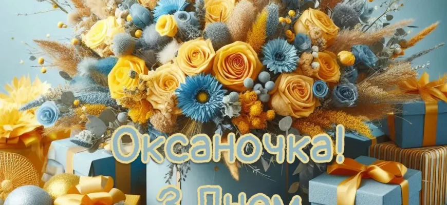 Найкращі ідеї для листівки з Днем народження Оксані – привітайте тепло!