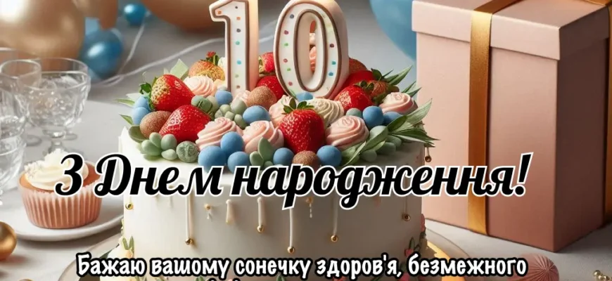 Найкращі привітання донечці з 10-річчям від люблячих батьків