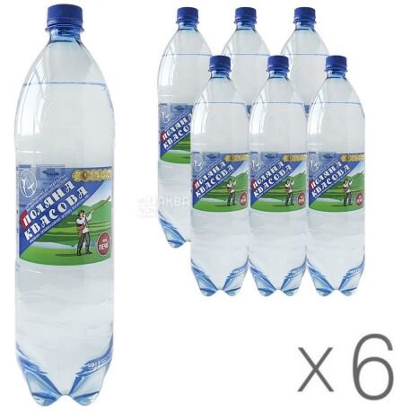 Поляна Квасова, 1,5 л, Упаковка 6 шт., Вода мінеральна ...