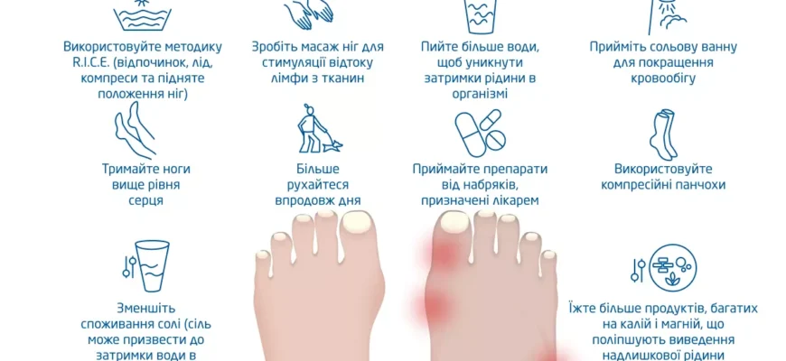 Причини набряклості ніг: основні фактори та рекомендації для лікування