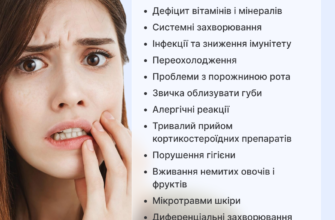 Причини появи заїд на губах: основні фактори та запобігання