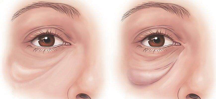 Причини виникнення мішків під очима: симптоми та рішення проблеми