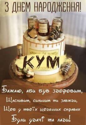 Прикольні картинки до Дня народження для кума: смішні привітання!