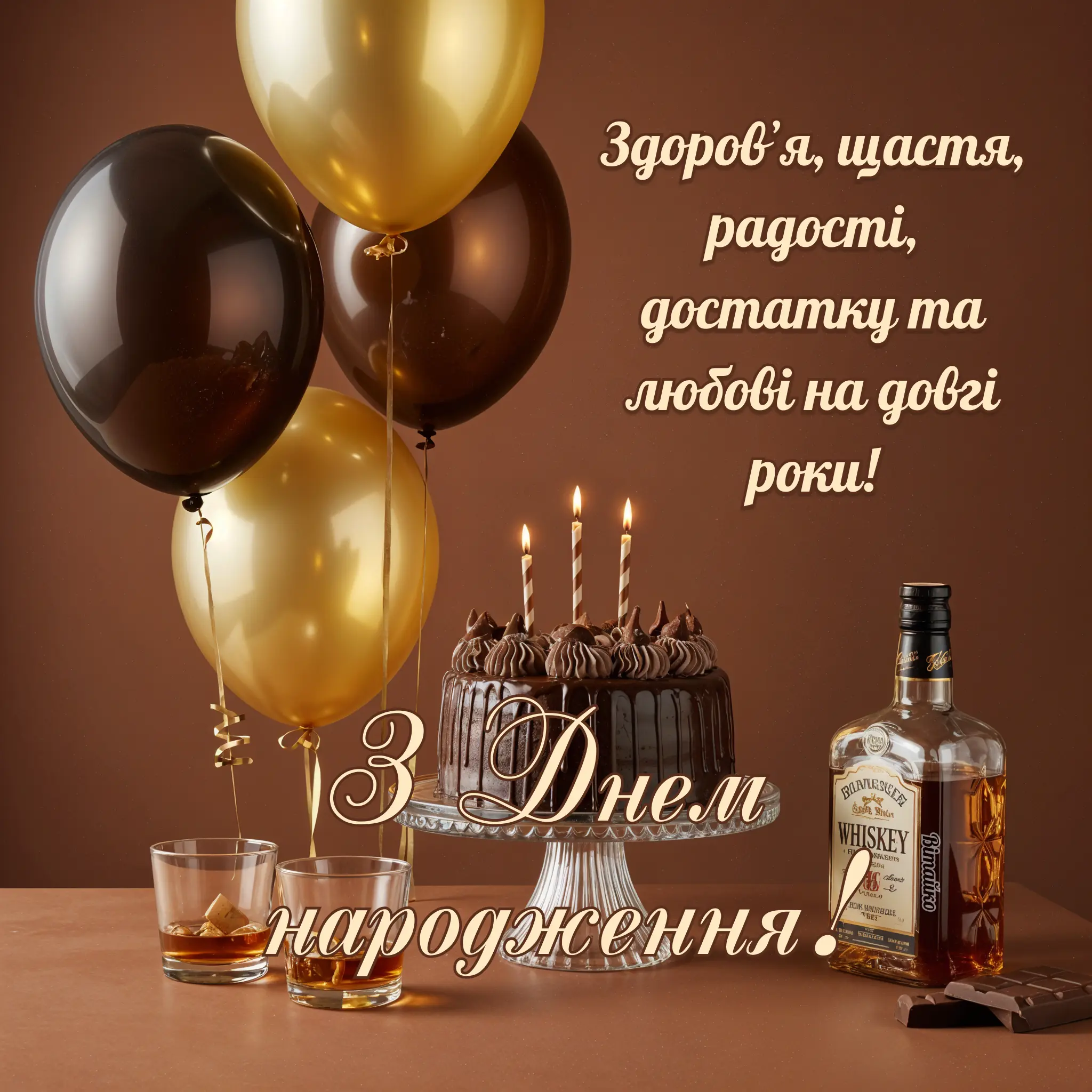 100+ картинок та привітань з Днем народження мужчині