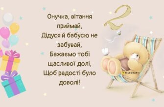 Привітання з 2-річчям внучці: теплі слова від бабусі на день народження