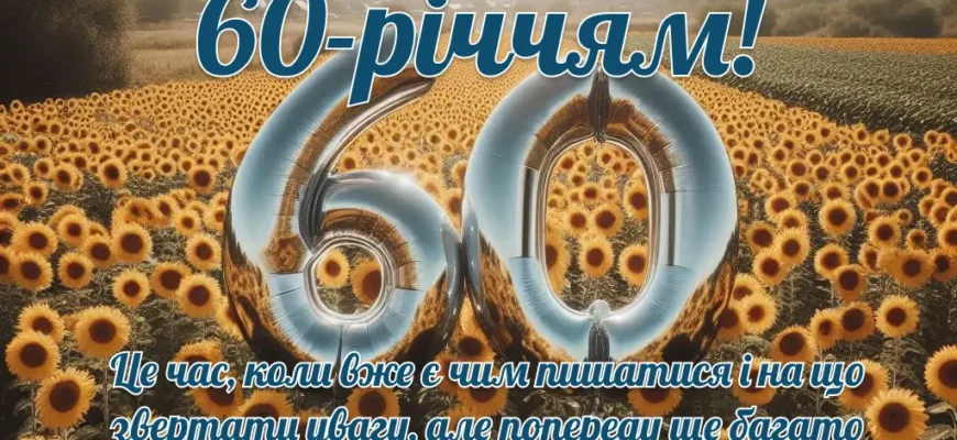 Привітання з 60-річчям братові: зворушливі слова від сестри
