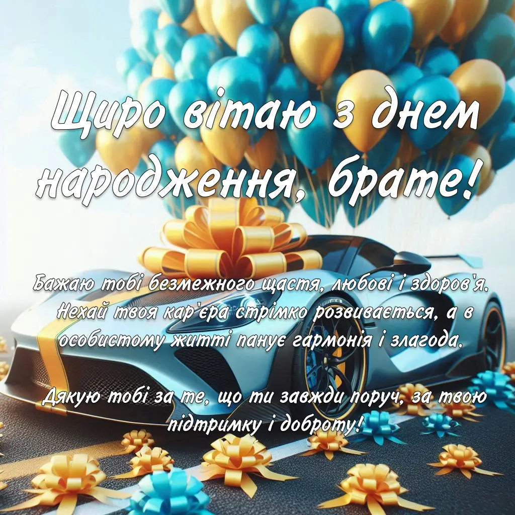 12+ привітань з днем народження брата | Листівки та картинки