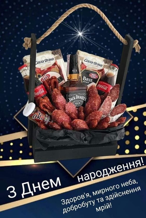 Привітання з Днем народження мужчині