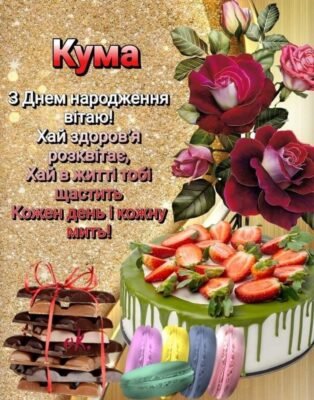 Привітання з Днем Народження для Кумів: Щирі Слова і Побажання