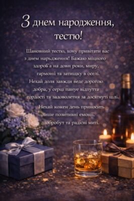 Привітання з Днем народження для тестя: найкращі побажання та ідеї Привітання з Днем народження для тестя: найкращі побажання та ідеї