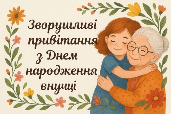 Привітання з днем народження для внучки від улюбленої бабусі
