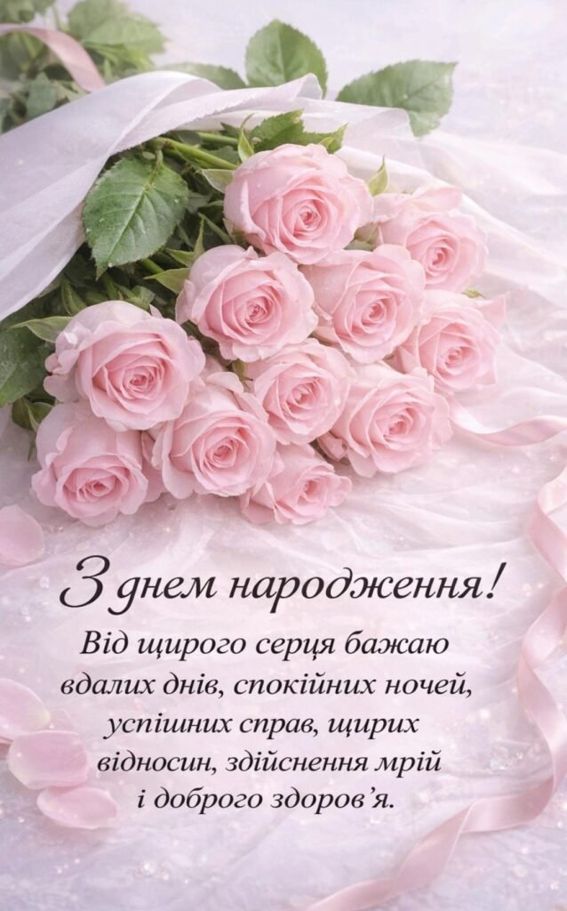 100 привітань з днем народження жінці: своїми словами та картинки
