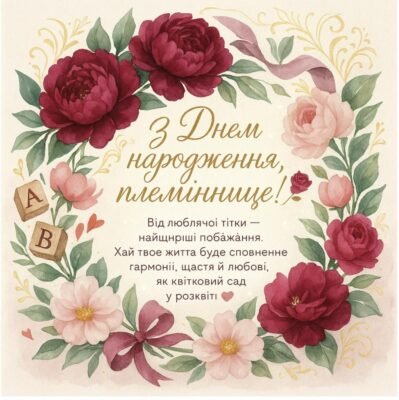 Привітання з Днем Народження: Найкращі Побажання для Племінниці