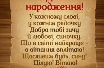 Привітання з Днем Народження: Найкращі побажання для сина!