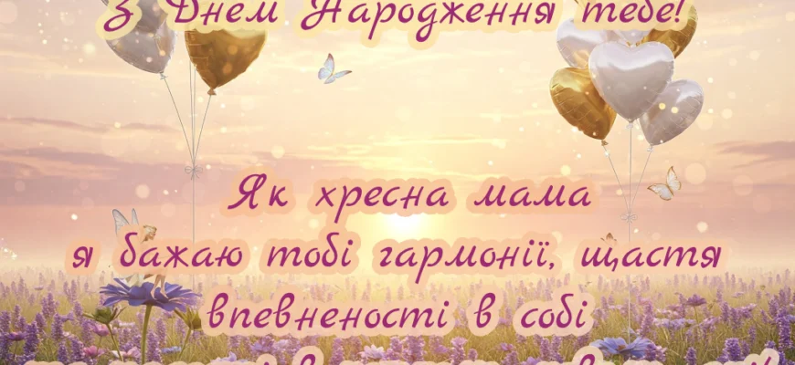 Привітання з Днем Народження Похресниці: Слова від Хресної Мами