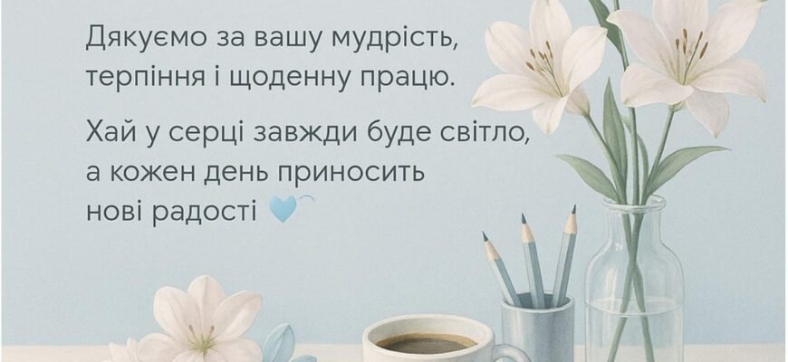 Привітання з днем народження вчительці: найкращі слова для наставника