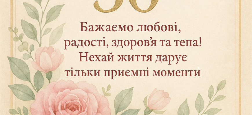 Привітання з ювілеєм: найкращі побажання для доньки на 50-річчя від батьків