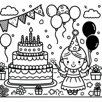 Розмальовки з Днем Народження: яскраві ідеї для святкового настрою