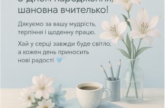 Щире привітання з днем народження вчительці: добрі слова до сліз