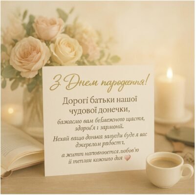 Щирі привітання батькам з днем народження вашої дорогої дитини Щирі привітання батькам з днем народження вашої дорогої дитини