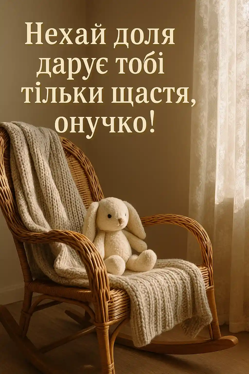 Привітання внучки від бабусі і дідуся