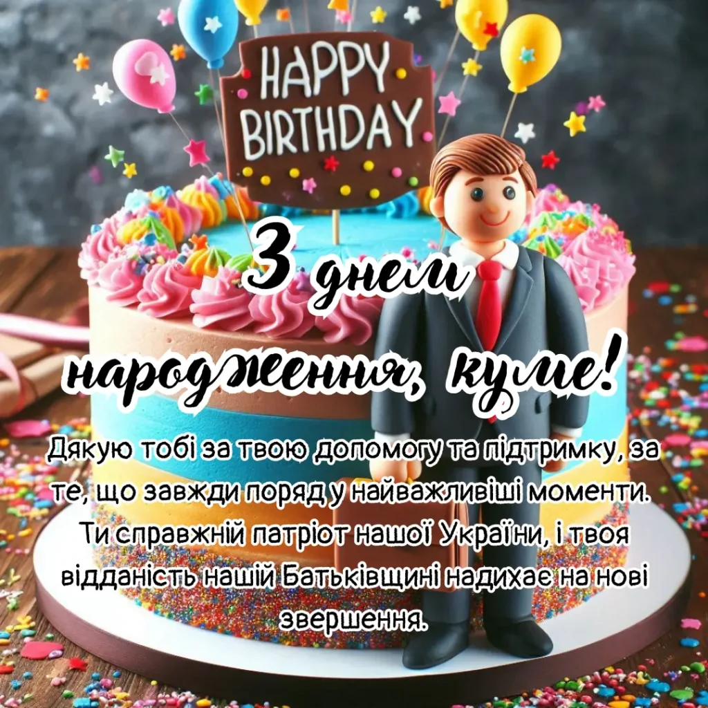 З днем народження, кум: 15 листівок для привітання