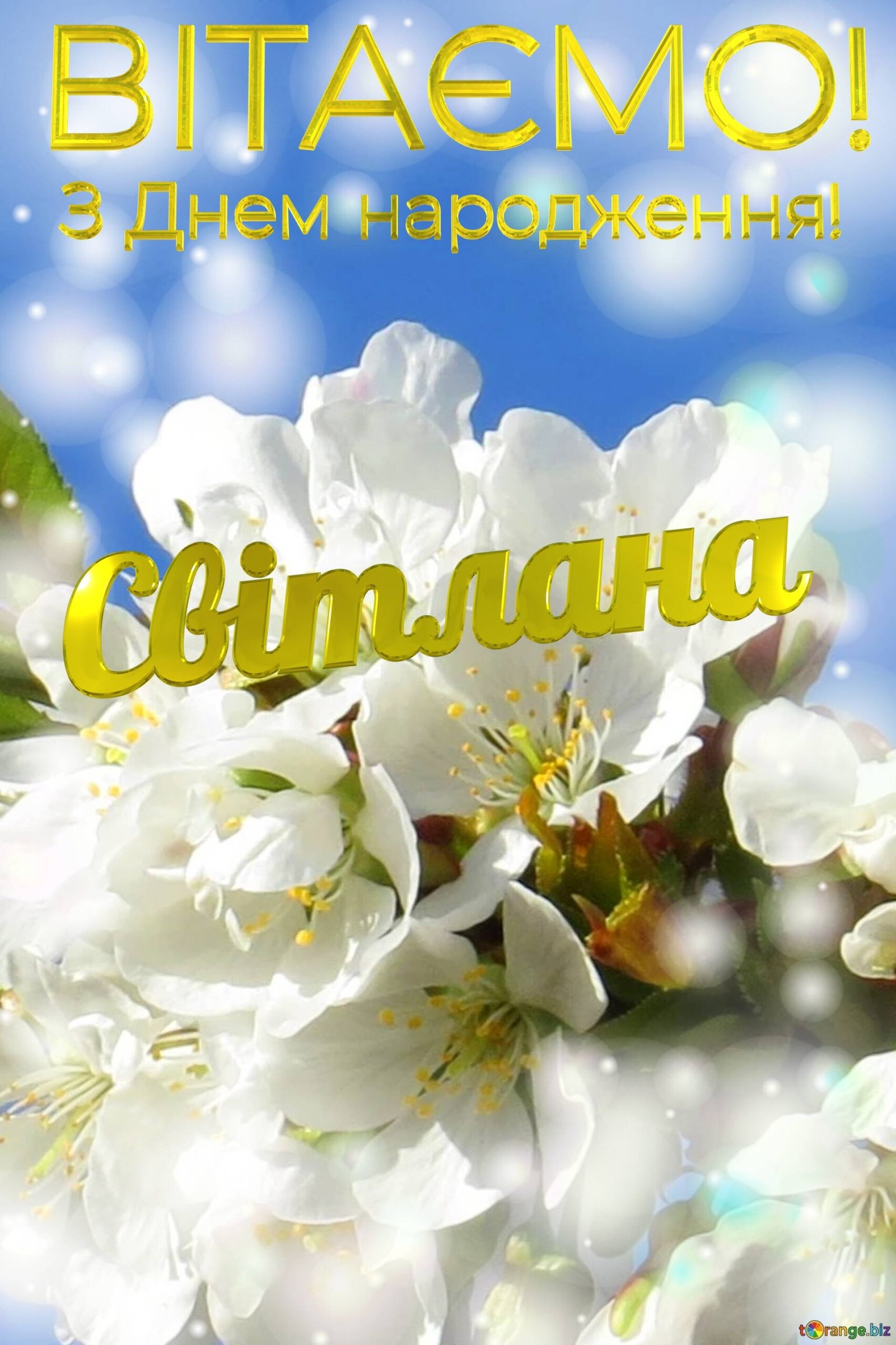 Світлана З Днем народження! Безкоштовна картинка - 4655