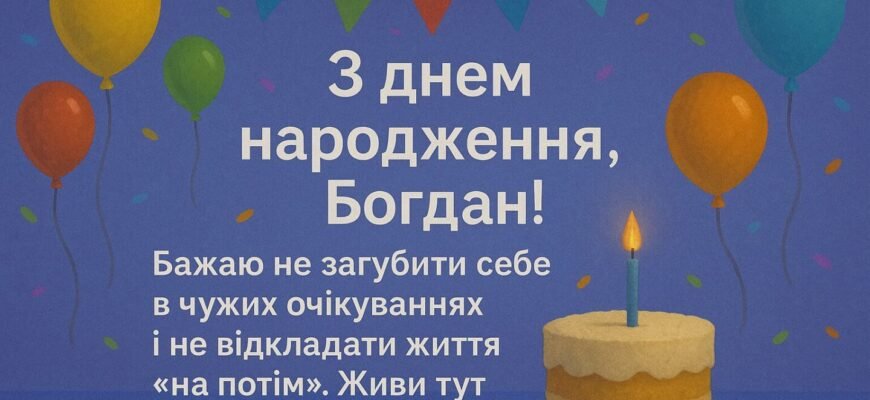 Святкуємо День Народження: Найкращі Привітання для Богдана