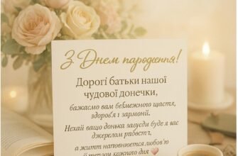 Теплі привітання мамі з днем народження від вашої дорослої донечки
