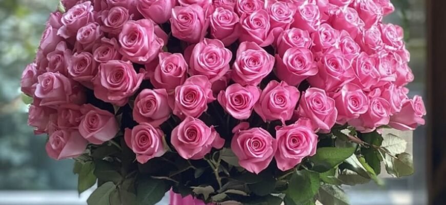 Великий букет троянд: найкраще привітання з Днем народження!