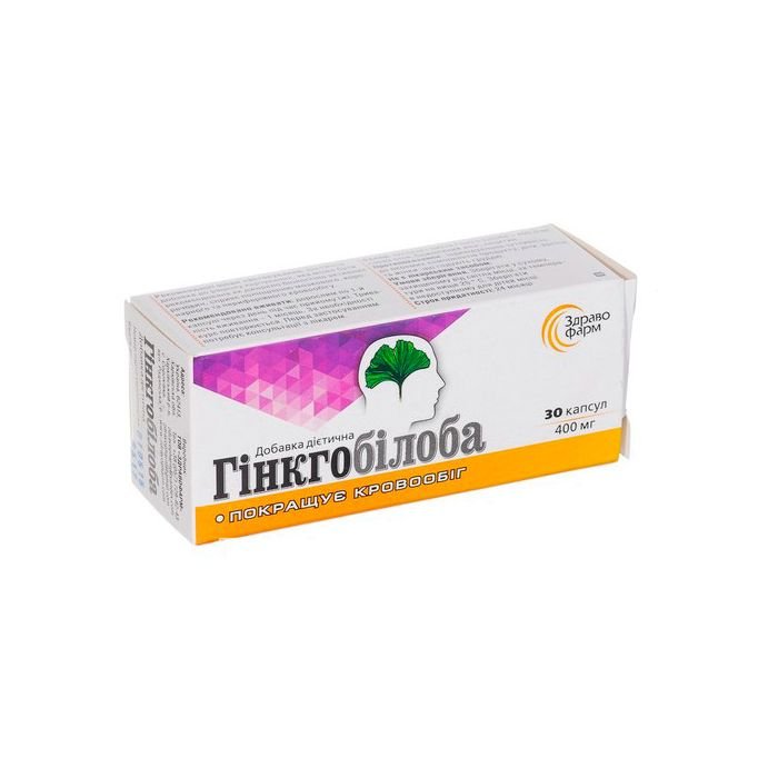 Гінкго Білоба таблетки №30 Здравофарм ТОВ (Україна, Сороківка ...