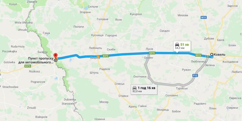 Відстань від Ковеля до кордону з Польщею: маршрути та поради для поїздки