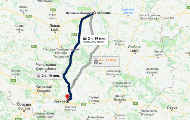 Відстань від Кракова до Варшави: детальний огляд маршрутів і часу в дорозі